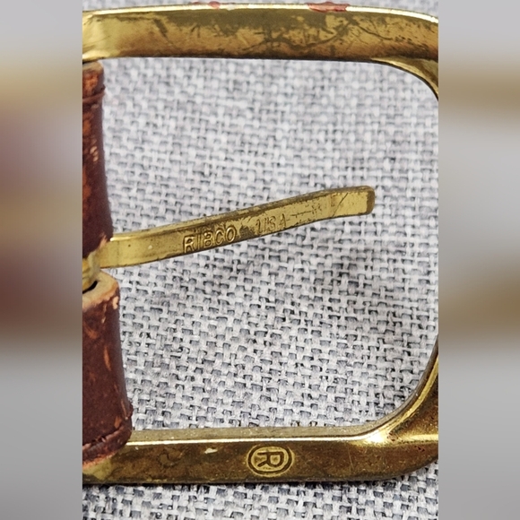 Ribco USA Vintage Brown Leather Braided Belt. Size 36. - Picture 3 of 4